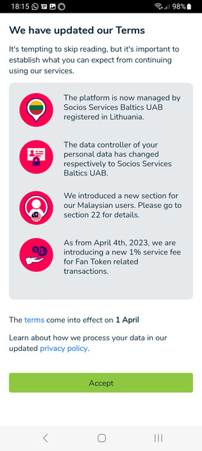 Aplikace Socios - registrace krok 4